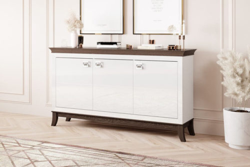 Meble białe do salonu Tisaro Bydgoskie Meble