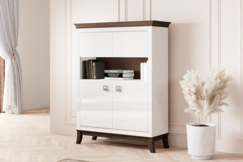 Meble białe do salonu Tisaro Bydgoskie Meble