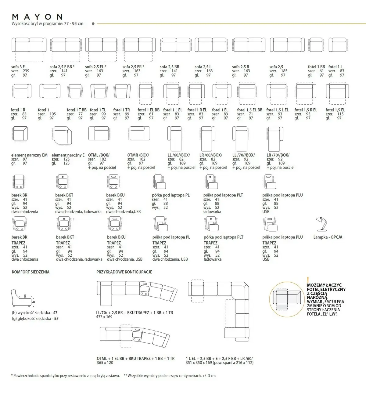 Narożnik modułowy Mayon Feniks