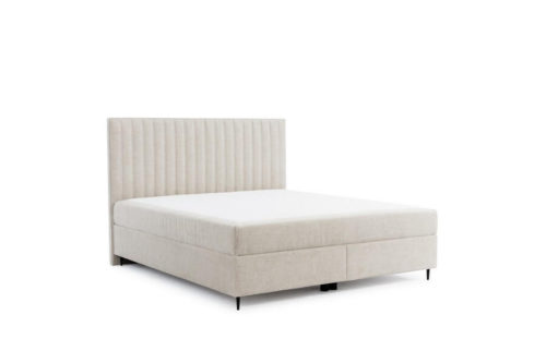 Łóżko kontynentalne z wezgłowiem Slim