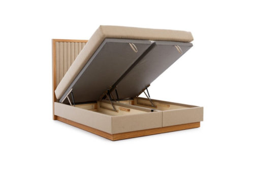 Łóżko kontynentalne z wezgłowiem 800