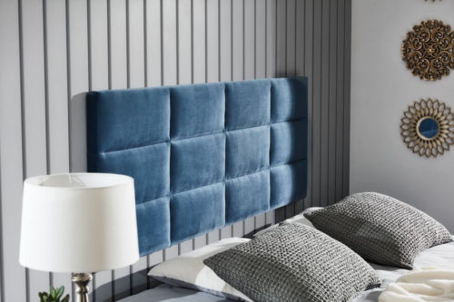 Łóżko kontynentalne z wezgłowiem Smart