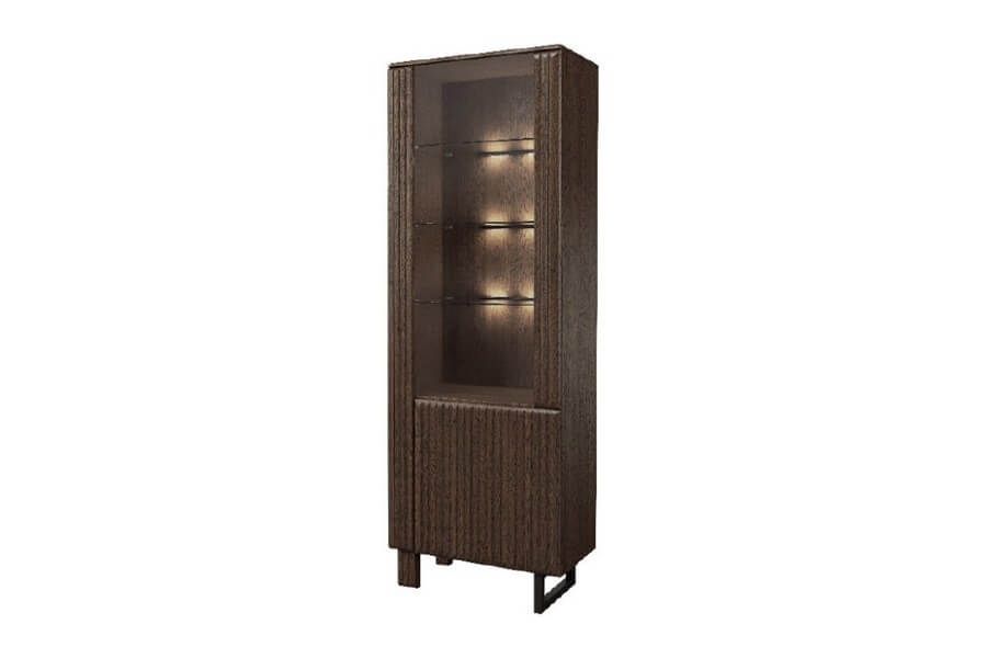 Witryna pojedyncza 1DS1D prawa z oświetleniem Isla