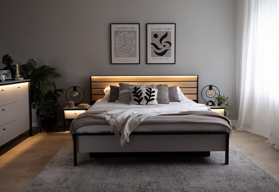 Kolekcja mebli do sypialni Gris