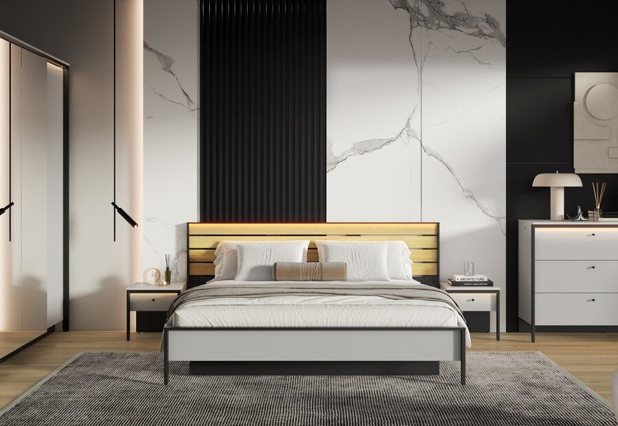 Kolekcja mebli do sypialni Gris