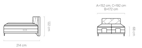 Łóżko z elektryczną regulacją Lenox Wersal