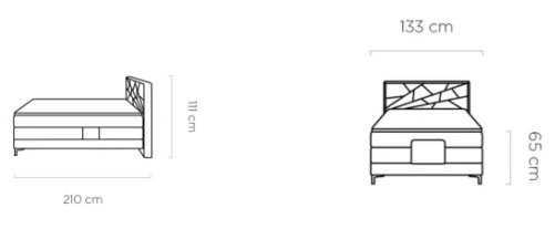 Łóżko z elektryczną regulacją Holme