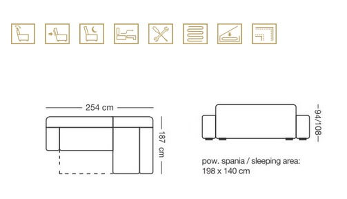 Narożnik Bergamo Mini Mars Meble
