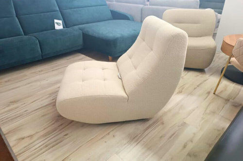 Fotel obrotowy do salonu Lusi