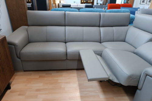 Narożnik ze skóry Grey GKI Design