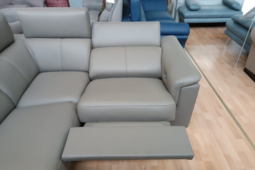 Narożnik ze skóry Grey GKI Design