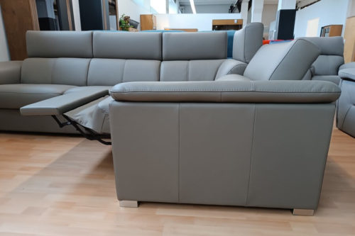 Narożnik ze skóry Grey GKI Design