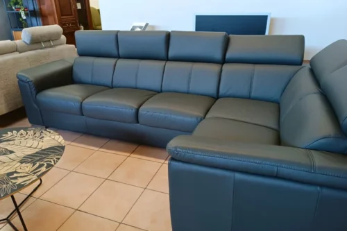 Narożnik ze skóry Grey GKI Design