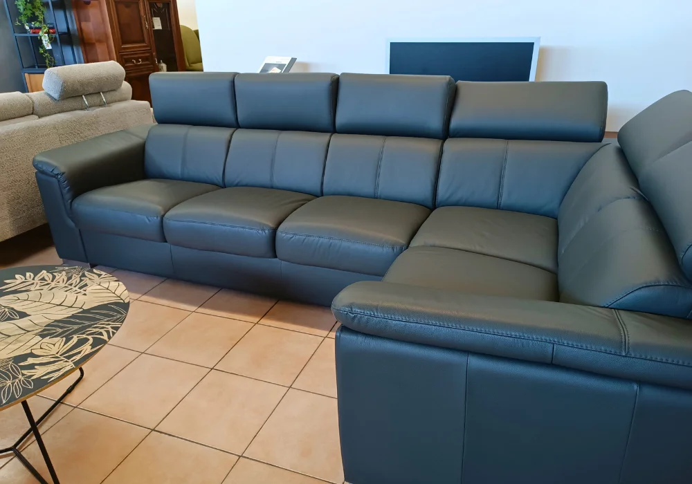Narożnik ze skóry Grey GKI Design