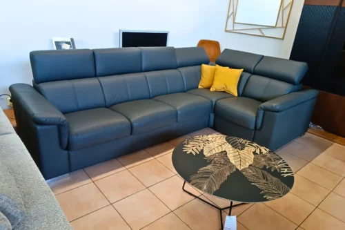 Narożnik ze skóry Grey GKI Design