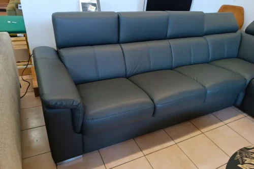 Narożnik ze skóry Grey GKI Design
