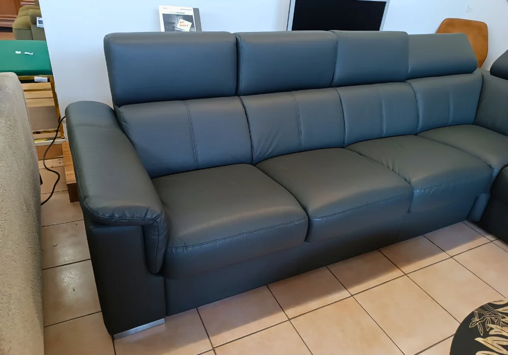 Narożnik ze skóry Grey GKI Design
