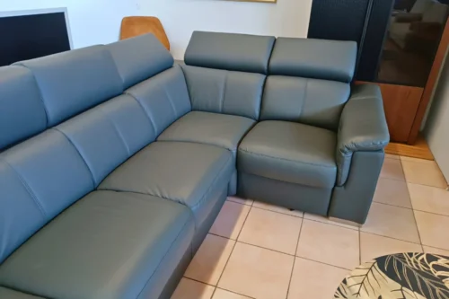 Narożnik ze skóry Grey GKI Design