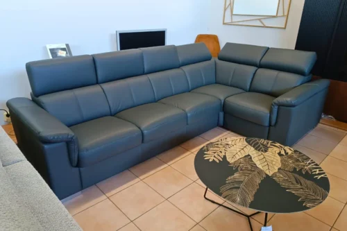 Narożnik ze skóry Grey GKI Design