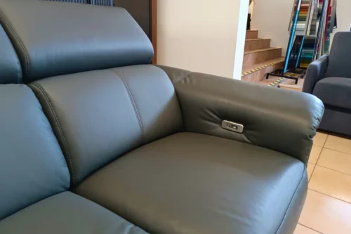 Narożnik ze skóry Grey GKI Design