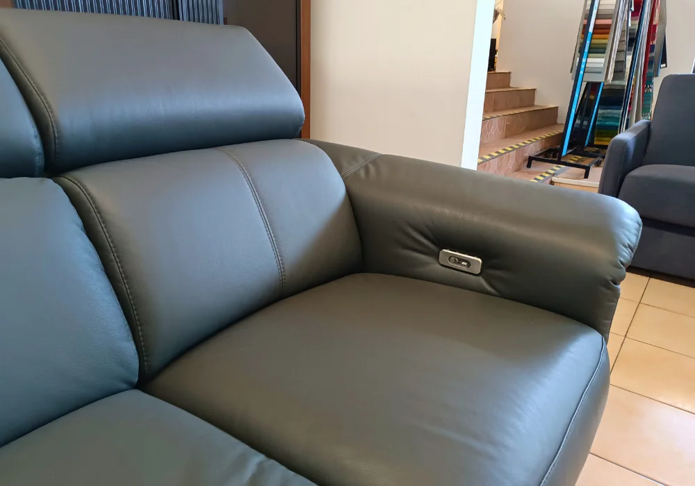 Narożnik ze skóry Grey GKI Design