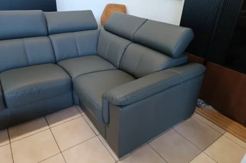 Narożnik ze skóry Grey GKI Design