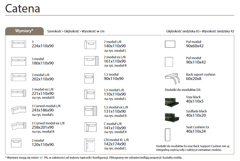 Narożnik modułowy Catena MTI Furninova