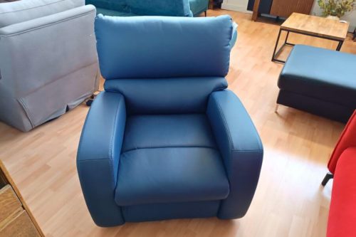 Fotel skórzany z funkcją relaks George GKI Design