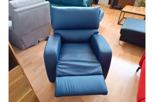 Fotel skórzany z funkcją relaks George GKI Design