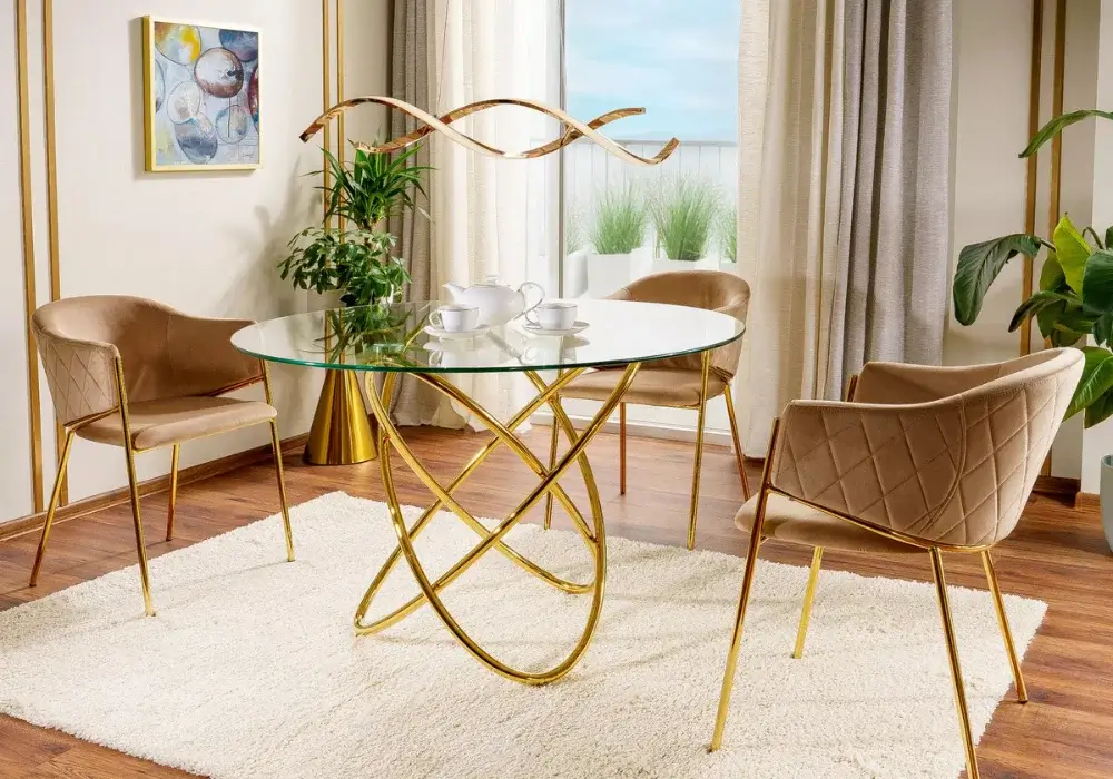 Stół okrągły szklany Orbit Signal