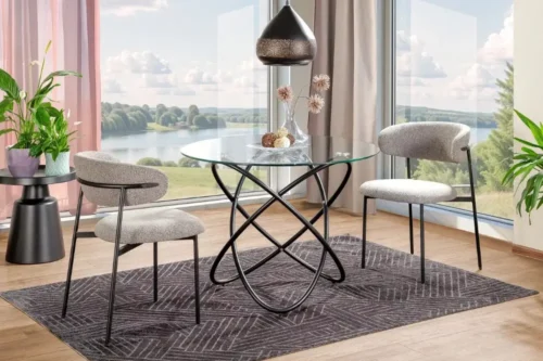 Stół okrągły szklany Orbit Signal