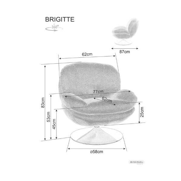Fotel Brigitte Brego Signal