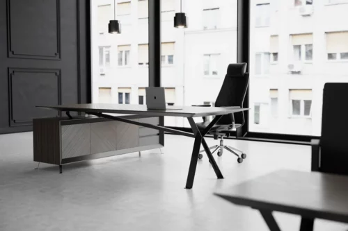 Meble gabinetowe Chevron Biale