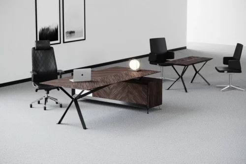 Meble gabinetowe Chevron Biale