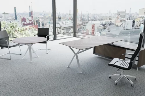 Meble gabinetowe Chevron Biale