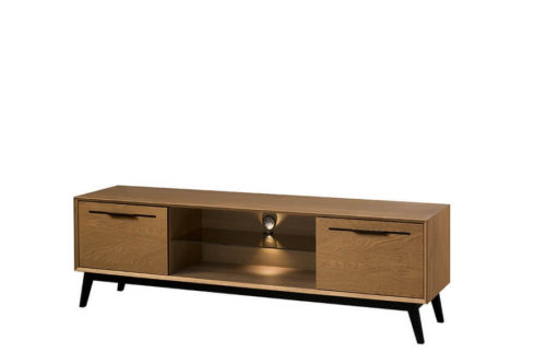 Szafka RTV 2-drzwiowa z oświetleniem Lazure 25