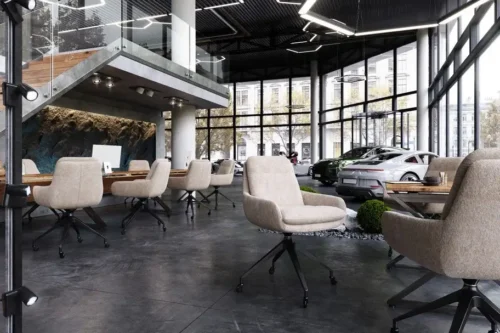 Fotel obrotowy na kółkach Johan Claudie