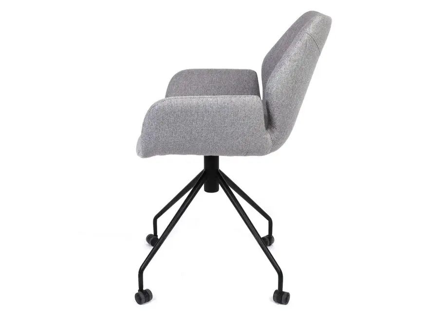 Fotel obrotowy na kółkach Hugo Claudie