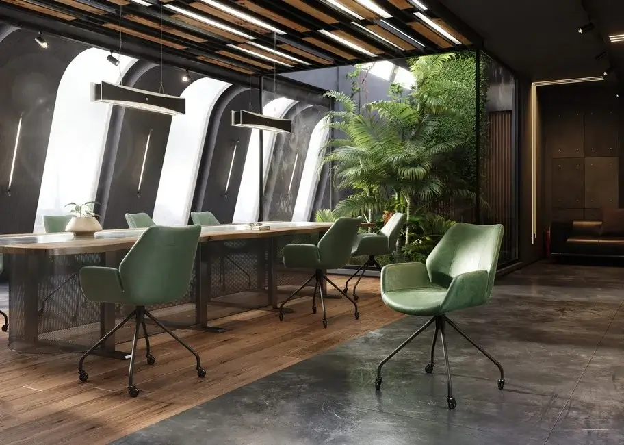 Fotel obrotowy na kółkach Hugo Claudie