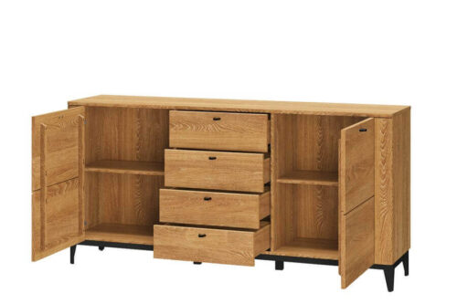 Komoda 2-drzwiowa z 4 szufladami Porto 45