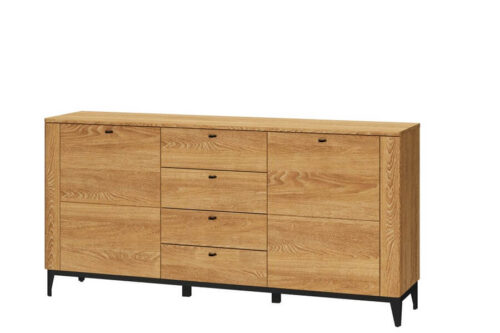 Komoda 2-drzwiowa z 4 szufladami Porto 45