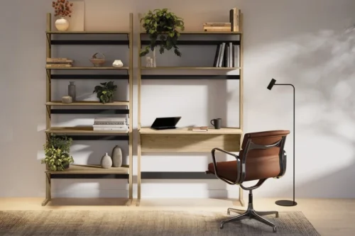 Regał z biurkiem Olli OL-04 Lenart