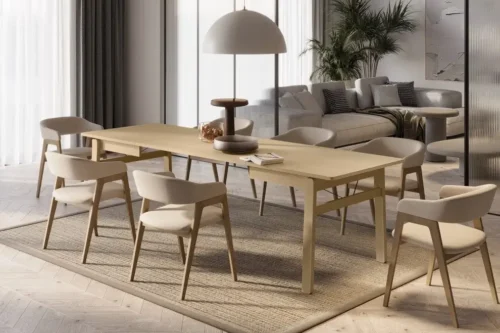 Stół rozkładany dąb jasny Plot Lenart