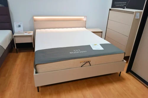 Łóżko z pojemnikiem i stelażem Trend TS-03