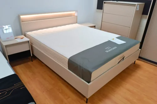 Łóżko z pojemnikiem i stelażem Trend TS-03