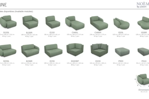 Narożnik modułowy Dune Noeme