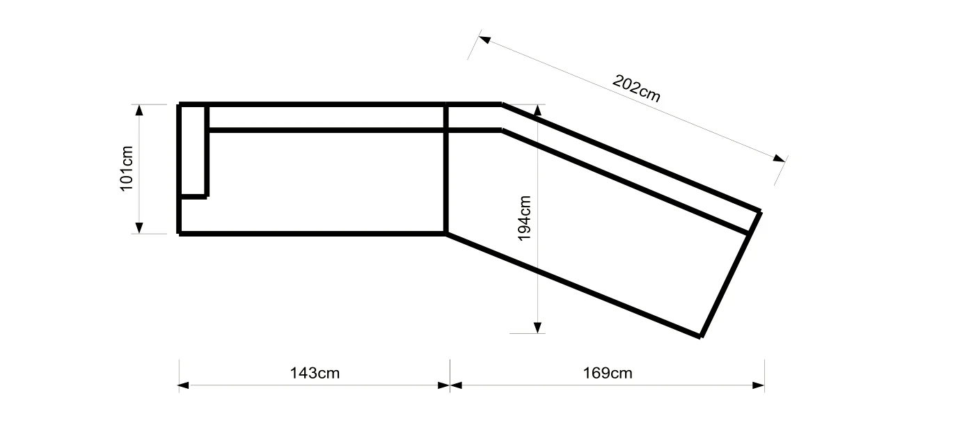 Sofa nierozkładana Fortilla WFM