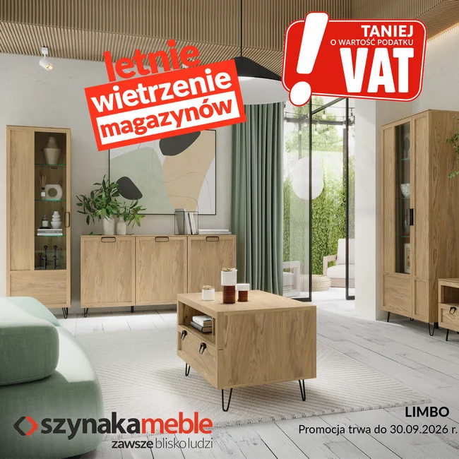 Szynaka Meble taniej o Vat