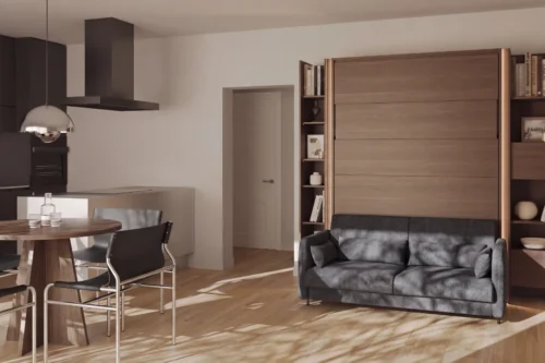 Półkotapczany elektryczny z sofą Bed Concept