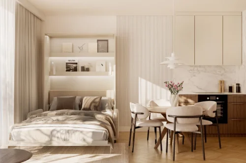 Półkotapczany elektryczny z sofą Bed Concept